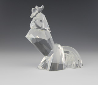A Swarovski Crystal figure of a rooster 4", boxed