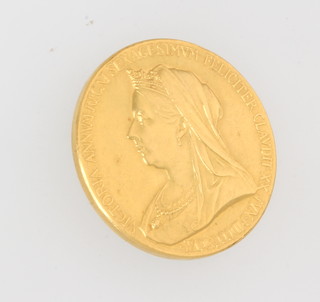 A 22ct yellow gold Victorian Diamond Jubilee commemorative medallion 12 grams