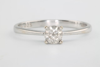 An 18ct white gold single stone diamond ring approx. 0.25ct