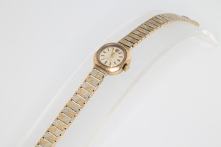 A lady's 9ct yellow gold Rolex wristwatch on a ditto bracelet
