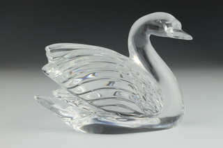 A Waterford figure of a swan 6" 
