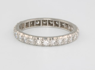 A white gold eternity ring size N 1/2