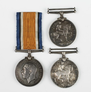 Three First World War British War medals to 25371 Pte. C E Eales North 'N.R., Eng.Capt.W.M. Whayman.R.N. and 110420 Pte. F.G. Wheeldon.Tank Corps.

