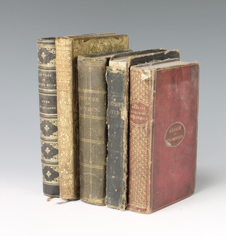 1 vol. "Picture of London 1819" published by Longman Hirst.Rees, Orme and Brown, leather bound, 1 vol. "Works of Victor Hugo", 1 vol. "Ptome Premier Discours Sur L'histoire Universelle 1863" and 2 other French books 