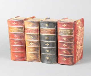 Four Vols by Walter Besant, Vol. 1 "The Rebel 1893", Vol 1 "Armorial of Lyonesse 1890", Vol 1 "For Faith & Freedom 1889" &  Vol 1 "St Katherine's By the Tower 1891", half leather bound