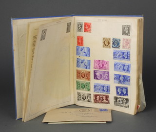 A 1930's album of various used GB and world stamps