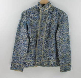 A lady's embroidered jacket with paisley decoration