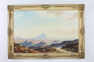 Douglas Macleod (1892-1963), oil on board, signed "Extensive Scottish Landscape" 19"x29"