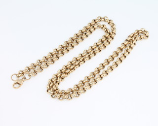 A 9ct yellow gold necklace, 20grams