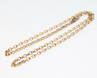 A 9ct yellow gold necklace, 9.5grams