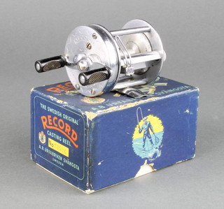 An ABU Record 1800 multiplier fishing reel in original box 