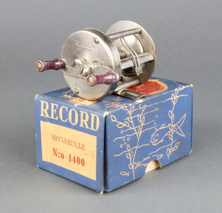 An early ABU Record 1400 multiplier fishing reel in original box 