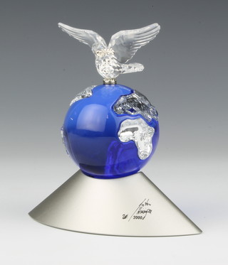 A Swarovski "Crystal Planet" No. 238985/7607000004 designed by Anton Hirzinger, contained in a fitted box 