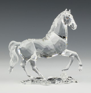 A Swarovski figure "Animals - Stallion" No 898508/910000068 designed by Stefanie Nederegger, contained in a fitted case 