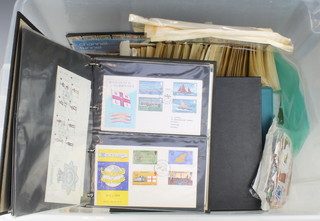 2 albums of GB first day covers, a stock book of world stamps together with a quantity of loose and other stamps