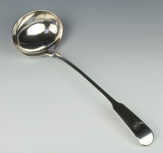 A George III silver Old English pattern soup ladle, London 1818 by William Weston, 186 grams
