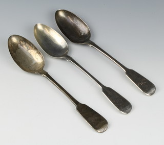 Three William IV table spoons London 1836 100 grams 