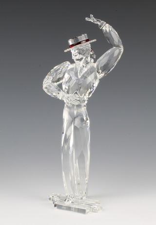 A Swarovski figure "Antonio" No 606441/7400200300, designed by Martin Zendron, complete with plaque 8"h, contained in a fitted bx