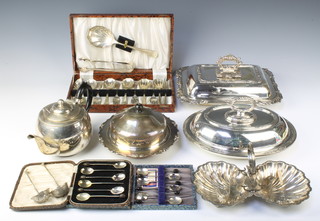 Two plated entree sets and minor plated items