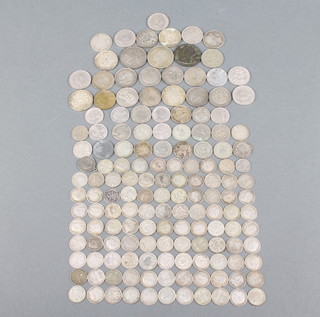 A quantity of pre-1947 coins, 345 grams 