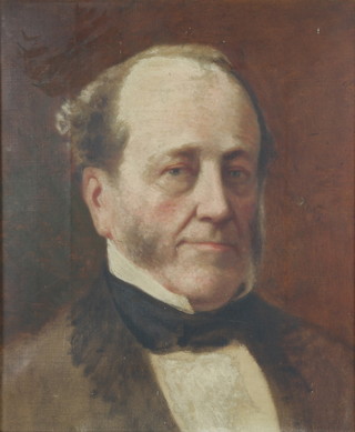 D Sadler, oil on canvas, portrait of a gentleman inscribed on verso  Henry Padwick 41cm x 33cm 