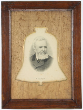 Of local interest, a photograph of Mr Henry Burstow contained in a bell shaped mount 18cm x 17cm 