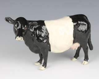 A Beswick figure of a Belted Galloway cow designed by Robert Donaldson no.4113A 13cm, boxed