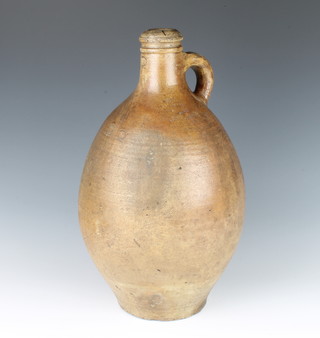 A 19th Century Continental stoneware flagon incised 22, 37cm 