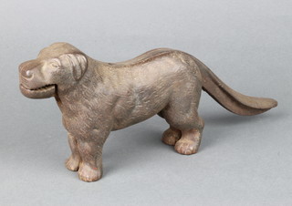 A pair of metal nut crackers in the form of a standing Labrador 15cm x 30cm x 4cm 