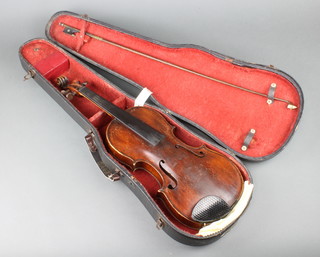 Lorenzo Ventapane, a violin with 35cm back contained in a fibre carrying case