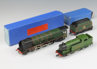 A Hornby OO gauge locomotive and tender 31012 Duchess of Montrose boxed, together with a do. tank engine no.9596 base marked Type EDL7 