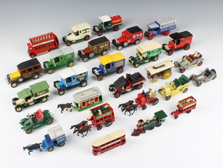 Various Matchbox model vintage cars 