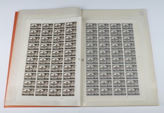 A folder of 1963 and 1967 GB Castle mint sheets of stamps (442 stamps)