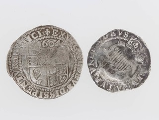 A James I shilling 1604 and a James I sixpence 