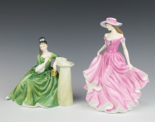 Two Royal Doulton figures Especially For You  HN4750 22cm and Secret Thoughts HN2382 17cm 
