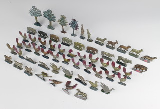 A collection of 19th Century cast lead figures of animals 