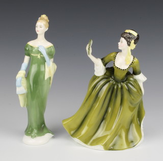 Two Royal Doulton figures - Lorna HN2311 21cm and Simone HN2378 19cm 