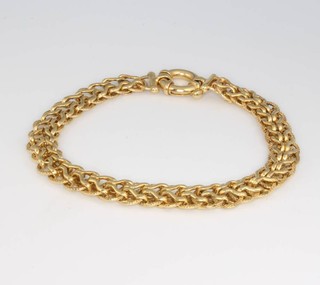 A 9ct yellow gold fancy link bracelet 9.2 grams