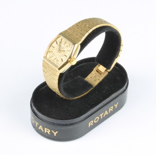 A lady's Rotary gilt wristwatch boxed