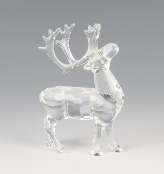 A Swarovski Crystal figure - Reindeer by Anton Hirzinger 214821/7475000602 1997 boxed  9cm 