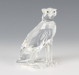 A Swarovski Crystal Cheetah with high tail by Michael Stamey 183225/761000001 1994 10cm  boxed