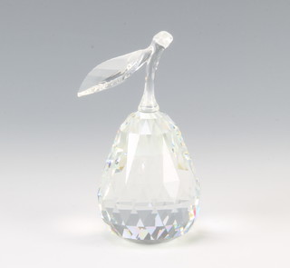 A Swarovski Crystal Pear by Michael Stamey 162885/7476000002 1991 9cm boxed