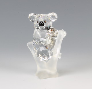 A Swarovski Crystal group of Koalas by Peter Heidegger 9554239100000121 2009 8cm boxed