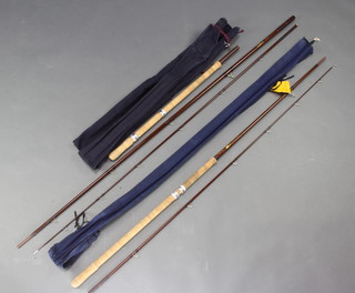 A Bruce and Walker CTM9 fishing rod together with a Bruce and Walker Avon fishing rod 
