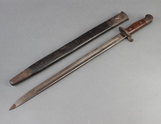 A 1907 patent Wilkinson sword bayonet and scabbard 