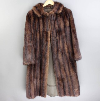 A lady's full length mink coat (some moulting) 