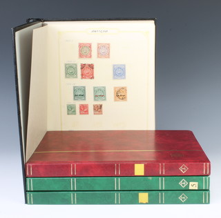 A black album of Victorian - Elizabeth II Commonwealth stamps including Antigua, Bahamas, Dominica, Trinidad and Tobago together with 2 stock books of GB and Commonwealth - Malta and 1 other stock book of world stamps - China, France and Italy  