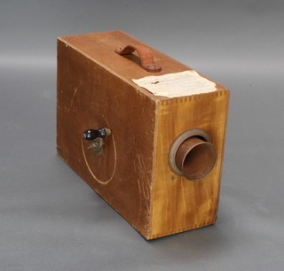 A Rotary Type (Norwegian Pattern) Fog Horn contained ply wood case 37cm x 55cm x 21cm 