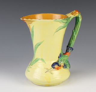 A Burleigh Ware jug decorated with a Kingfisher 18cm 