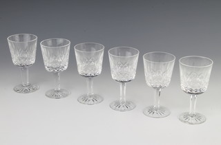 Six Waterford Crystal sherry glasses 11cm 